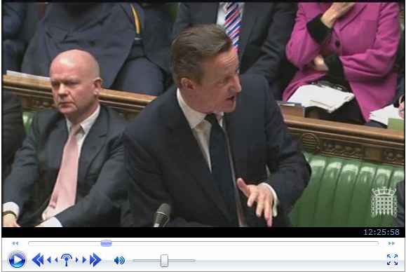 David Cameron expressing support for Perpetuus Tidal Energy Centre